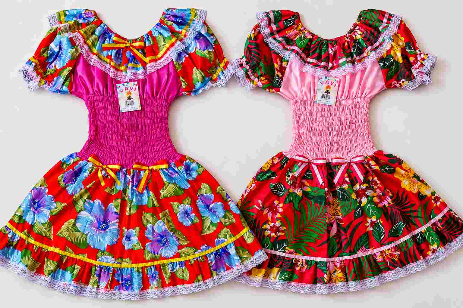 VESTIDO JUNINO C/LASTEX ADULTO REF 601